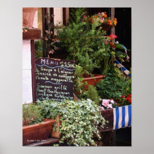 Op de Druk van het Menu Poster