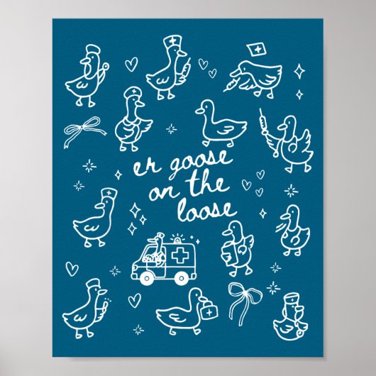 Op de Eerste Hulp Spoedgevallen Poster (Voorkant)