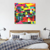 Op de eindtijd wachten, opnieuw canvas afdruk (Insitu (Slaapkamer))