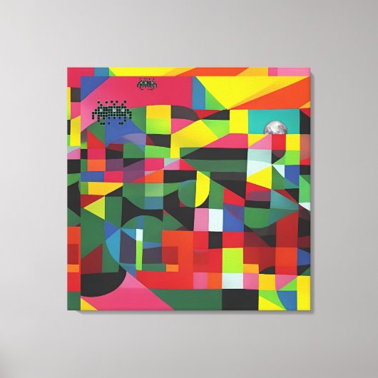 Op de eindtijd wachten, opnieuw canvas afdruk (Voorkant)