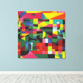 Op de eindtijd wachten, opnieuw canvas afdruk (Insitu (Houten vloer))
