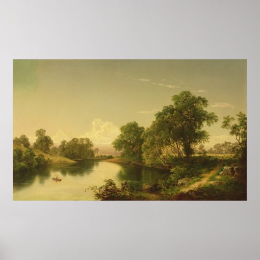 Op de Esopus Creek, Ulster County, NY Poster (Voorkant)