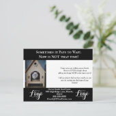 Op de fence Real Estate Briefkaarten Flyer (Staand voorkant)