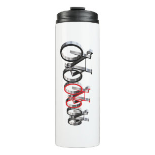 Op de fiets geïnspireerde Reis Tumbler 12 oz Thermosbeker
