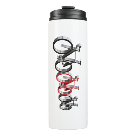 Op de fiets geïnspireerde Reis Tumbler 12 oz Thermosbeker (Voorkant)