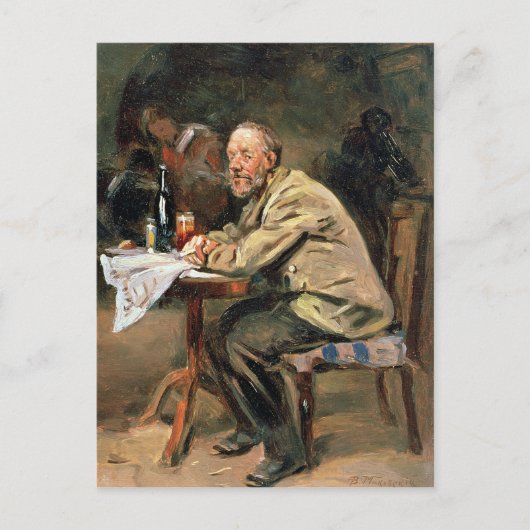 Op de fles briefkaart (Voorkant)