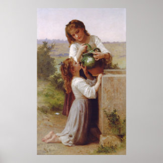 Op de fontein poster