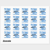 Op de foto vierkante sticker (Vel)