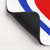 Op de Franse vlag geïnspireerde harten Muismat (Hoek)