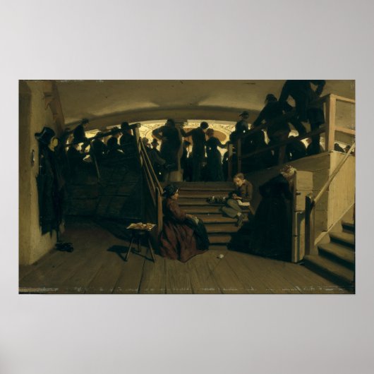 Op de galerij van het Theater van Hamburg Poster (Voorkant)