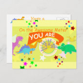 Op de Geweldige meter ben je verbluffend Geweldige Briefkaart (Voorkant / Achterkant)