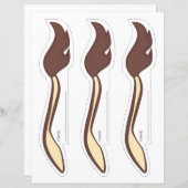 Op de Giraffe tikken - TAILS (8,5 x 11) (Voorkant / Achterkant)