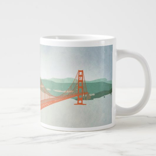 Op de Golden Gate Bridge Grote Koffiekop (Rechts)