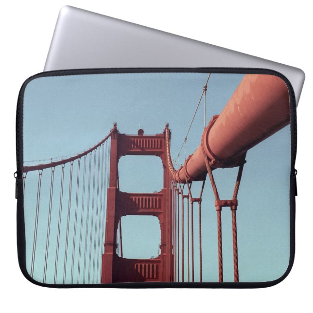 Op de Golden Gate Bridge Laptop Sleeve (Voorkant)