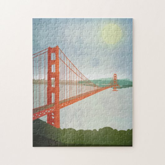 Op de Golden Gate Bridge Legpuzzel (Verticaal)