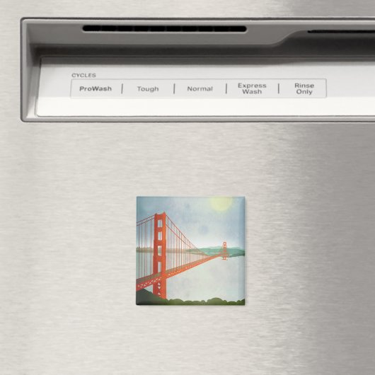 Op de Golden Gate Bridge Magneet (Insitu (Vaatwasser))