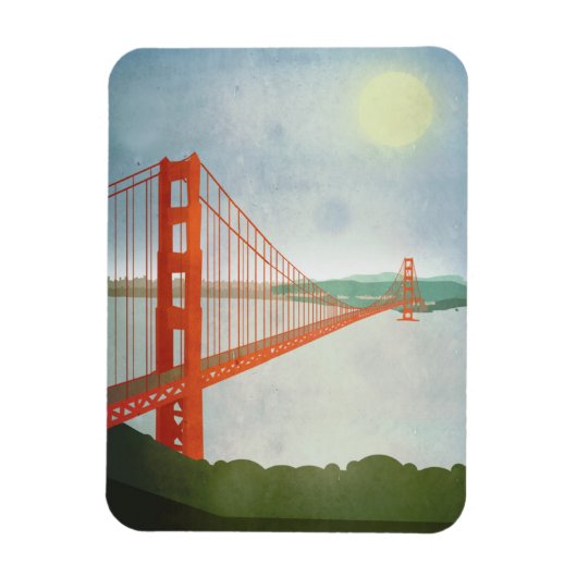 Op de Golden Gate Bridge Magneet (Verticaal)