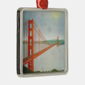 Op de Golden Gate Bridge Metalen Ornament (Rechts)