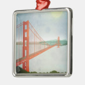 Op de Golden Gate Bridge Metalen Ornament (Links)