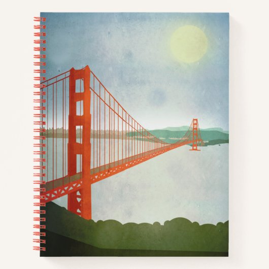 Op de Golden Gate Bridge Notitieboek (Voorkant)