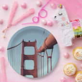 Op de Golden Gate Bridge Papieren Bordje (Feest)