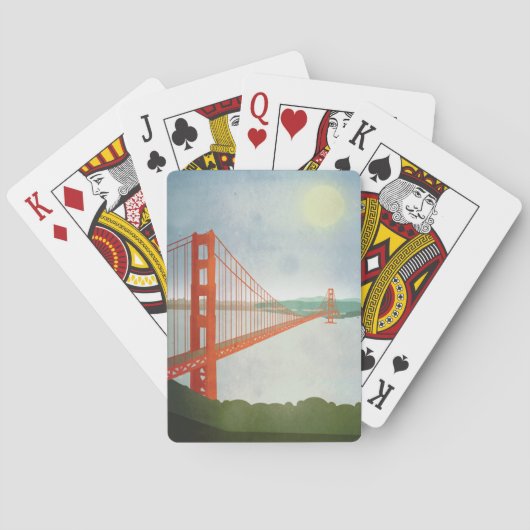 Op de Golden Gate Bridge Pokerkaarten (Achterkant)