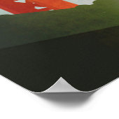 Op de Golden Gate Bridge Poster (Hoek)