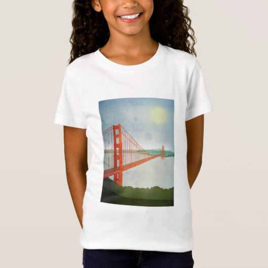 Op de Golden Gate Bridge T-shirt (Voorkant)