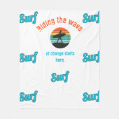 Op de golf van verandering fleece deken (Voorkant)