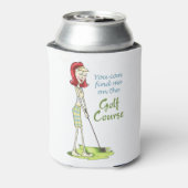 Op de Golfcursus Blikjeskoeler (Blikje Achterkant)