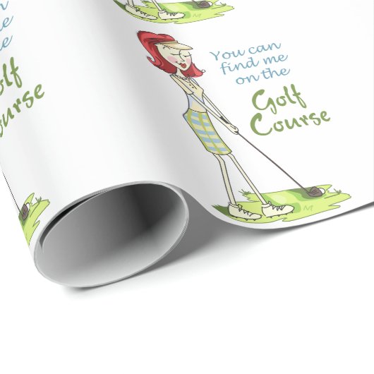 Op de Golfcursus Cadeaupapier (Rol Hoek)