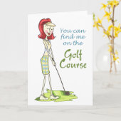 Op de Golfcursus Kaart (Gele Bloem)