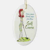 Op de Golfcursus Keramisch Ornament (Rechts)