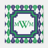 Op de Green Argyle Magnet (Voorkant)