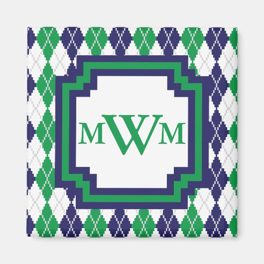 Op de Green Argyle Magnet (Voorkant)