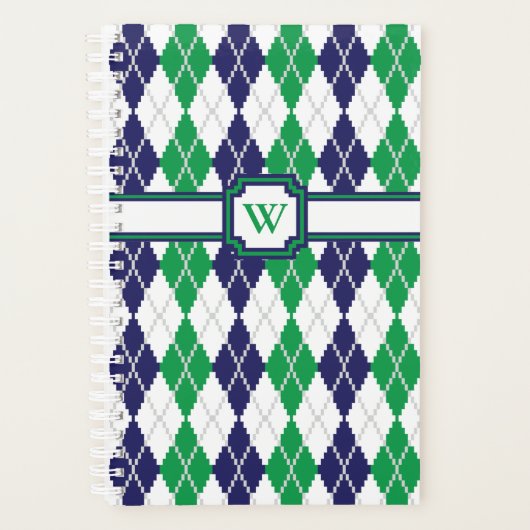 Op de Green Argyle Planner (Voorkant)