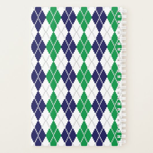 Op de Green Argyle Planner (Achterkant)