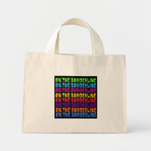 Op de grenszak mini tote bag (Voorkant)