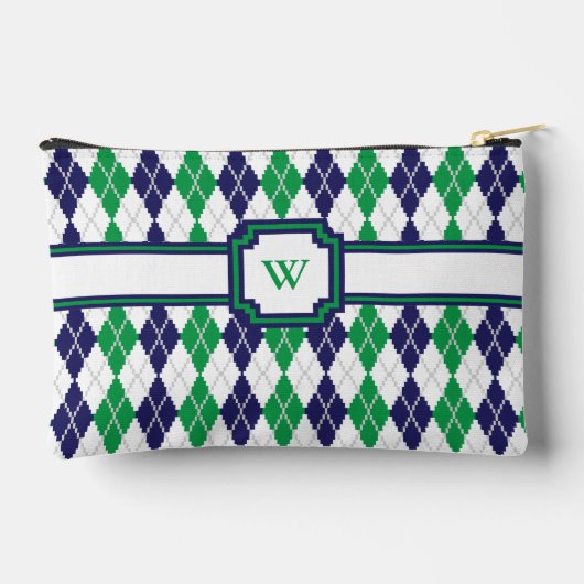 Op de groene argyle etui (Achterkant)