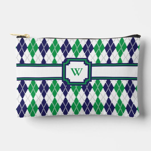 Op de groene argyle etui (Voorkant)