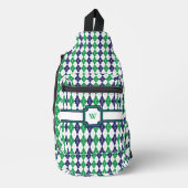 Op de groene Argyle Sling Bag (Voorkant)