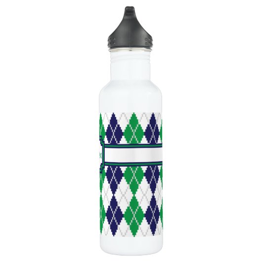 Op de groene Argyle-waterfles Waterfles (Rechts)