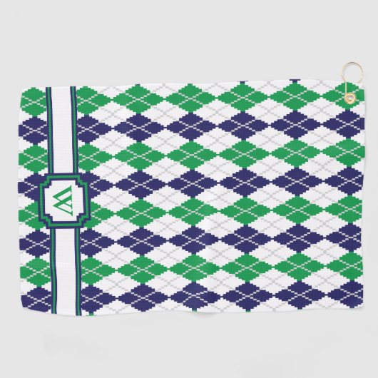 Op de groene handdoek van Argyle Golf (Horizontaal)