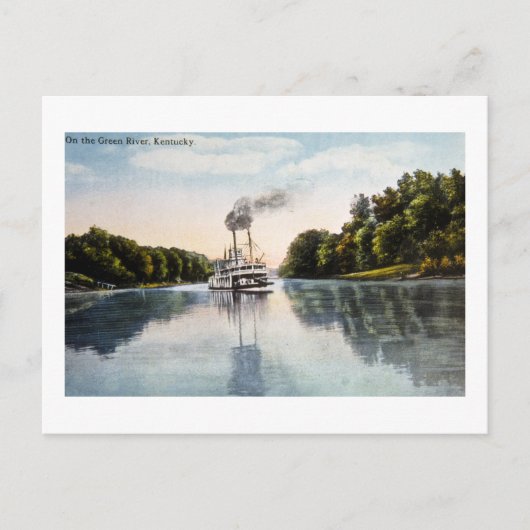 Op de groene rivier, Kentucky Briefkaart (Voorkant)