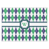 Op de groene tablet Argyle Tafelkleed (Voorkant (Horizontaal))
