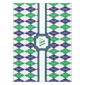 Op de groene tablet Argyle Tafelkleed (Voorkant)