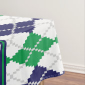 Op de groene tablet Argyle Tafelkleed (Voorbeeld)