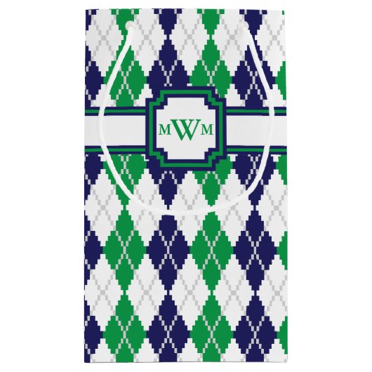 Op de groene tas van Argyle Klein Cadeauzakje (Achterkant)