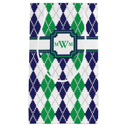 Op de groene tas van Argyle Klein Cadeauzakje (Voorkant)