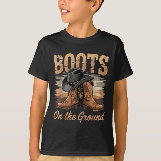 Op de grond Cowgirl Line Dans Vrouwen T-shirt (Voorkant)